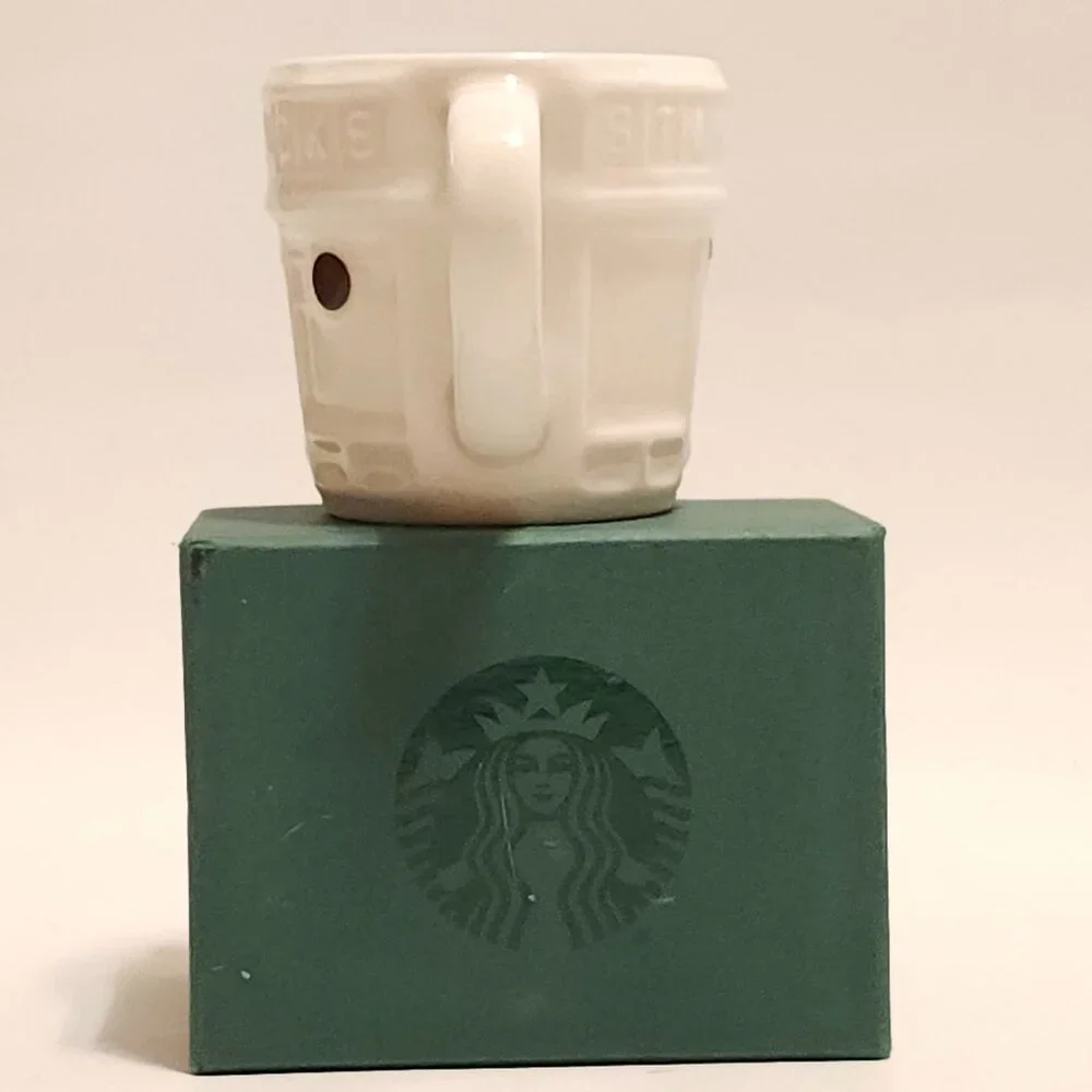 Starbucks Coffee Espresso Demitasse Cup 1912 Pikes Peak Storefront Mug 3 oz New - Picture 3 of 4